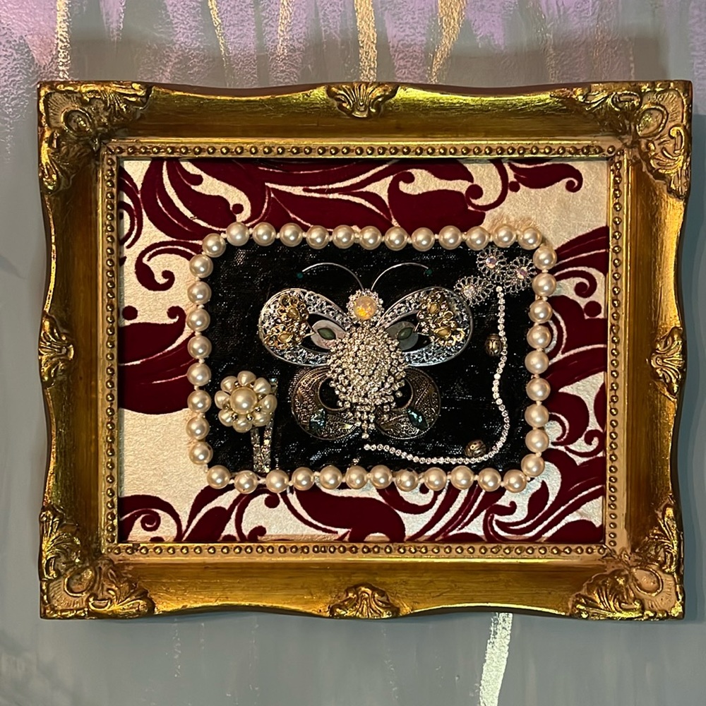 Butterfly Dreams Mystic Fairytale Broken Vintage Jewelry Art